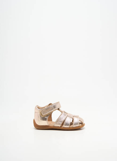 Sandale/pantofi decupați vârf rotund vârf rotund auriu BISGAARD fille