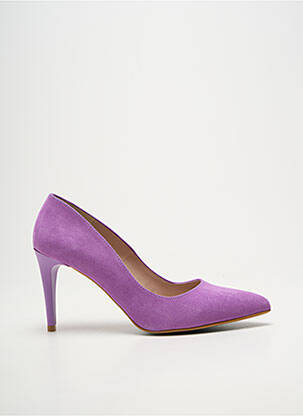 Pantofi cu toc vârf ascuțit toc de 7 la 9 cm violet GIULIA femme