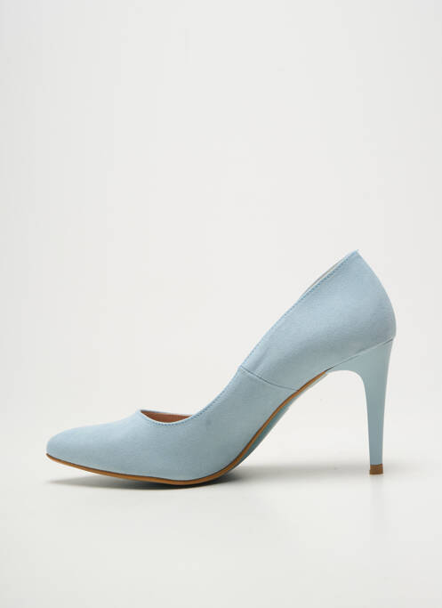 Pantofi cu toc vârf ascuțit toc de 7 la 9 cm albastru GIULIA femme