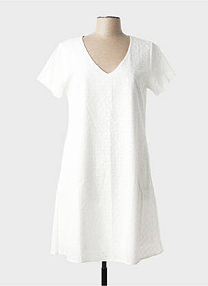 Rochie midi mâneci scurte mâneci scurte alb GALMALLA femeie