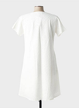 Rochie midi mâneci scurte mâneci scurte alb GALMALLA femeie