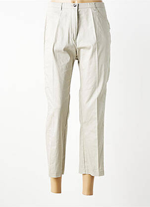 Pantalon 7/8 elasticitate mărime normală bej JEAN GABRIEL femeie
