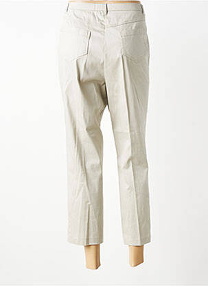 Pantalon 7/8 elasticitate mărime normală bej JEAN GABRIEL femeie