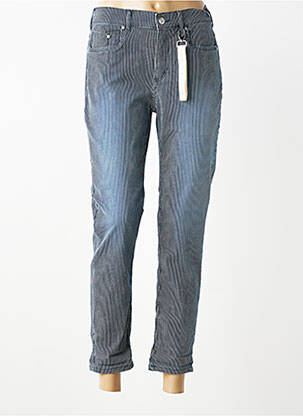 Pantalon 7/8 elasticitate mărime normală albastru ANNA MONTANA femme