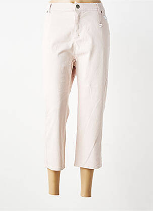 Pantalon trei sferturi croială dreaptă mărime normală roz ANNA MONTANA femeie