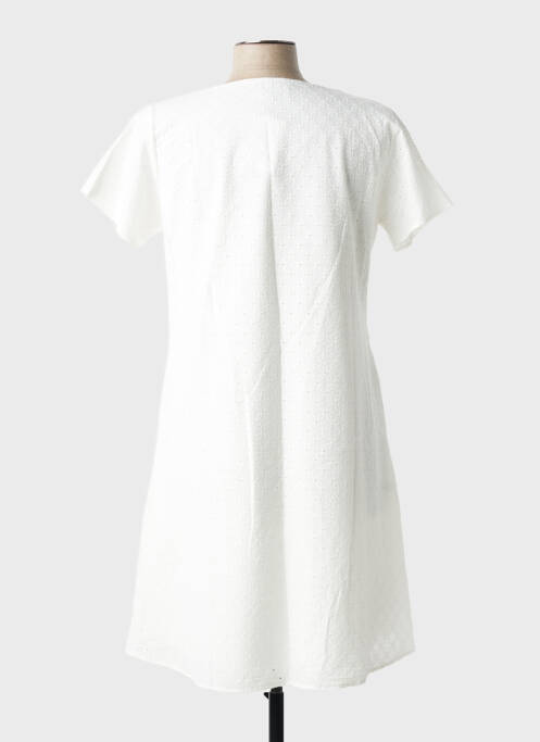 Rochie midi mâneci scurte mâneci scurte alb GALMALLA femme