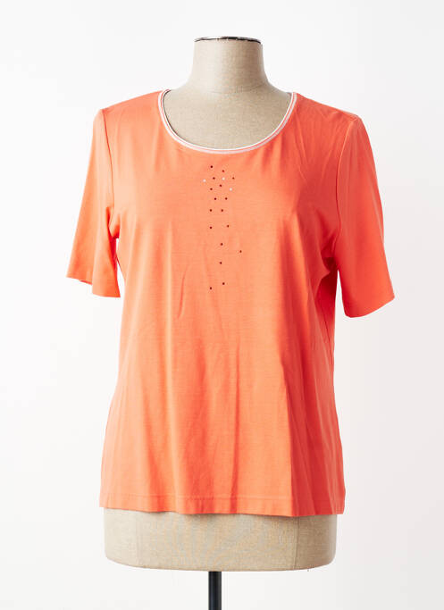 Tricou croială dreaptă mâneci scurte portocaliu SOMMERMANN femme