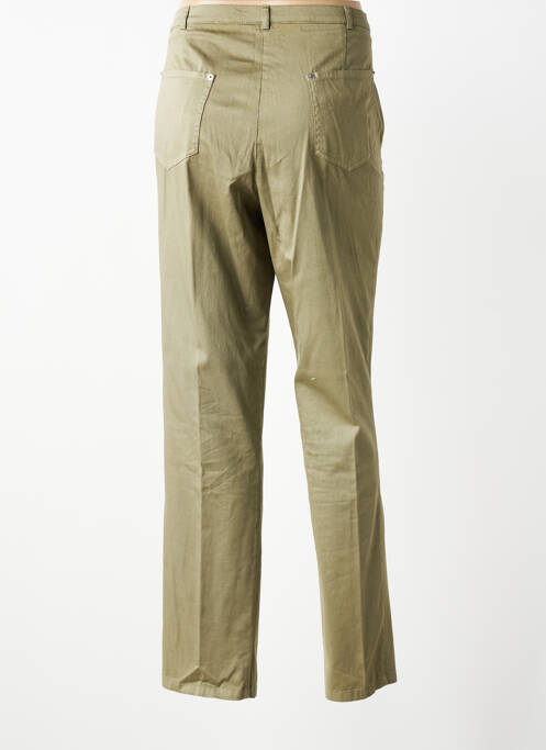 Pantalon drept elasticitate mărime normală verde GUY DUBOUIS femme