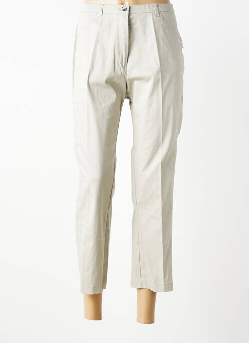 Pantalon 7/8 elasticitate mărime normală bej JEAN GABRIEL femme