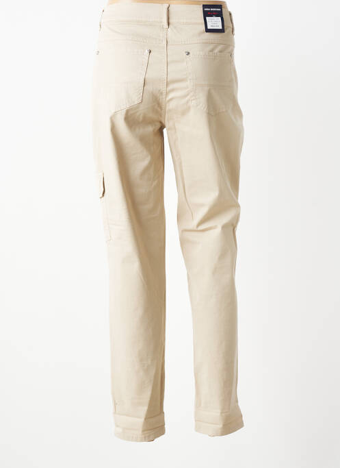 Pantalon 7/8 elasticitate mărime normală bej ANNA MONTANA femme