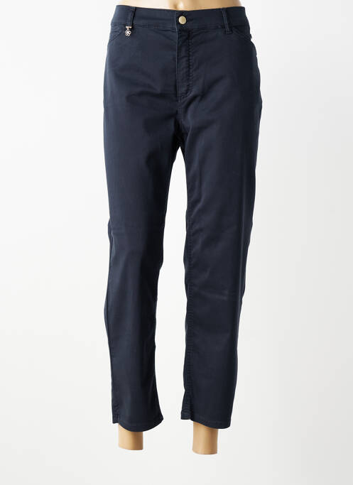 Pantalon 7/8 elasticitate mărime normală albastru ANNA MONTANA femme