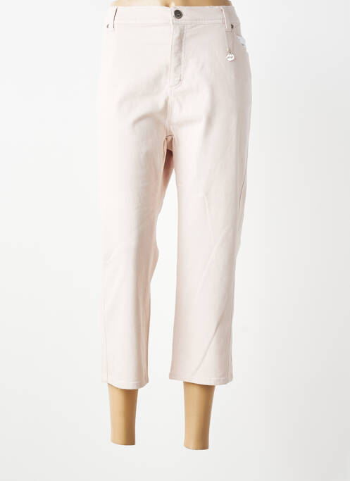 Pantalon trei sferturi croială dreaptă mărime normală roz ANNA MONTANA femme