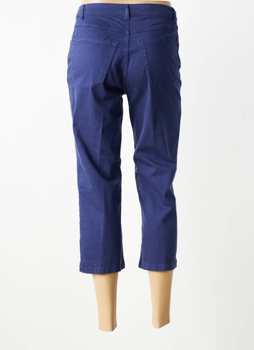 Pantalon trei sferturi croială dreaptă mărime normală albastru JEAN GABRIEL femme