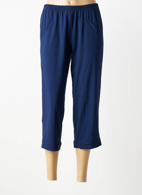 Pantalon trei sferturi croială dreaptă mărime normală albastru SAINT CHARLES femme