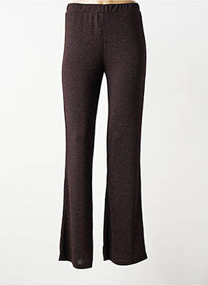 Pantalon evazat talie elastică maro VERO MODA femeie