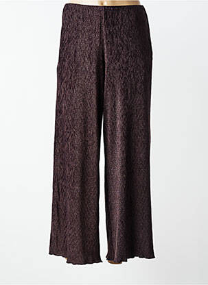 Pantalon drept talie elastică maro AWARE femme