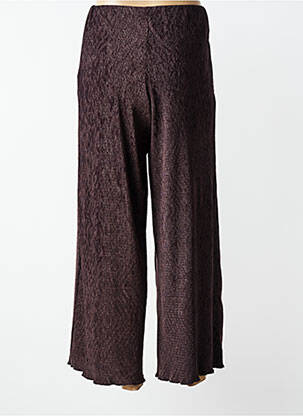 Pantalon drept talie elastică maro AWARE femeie