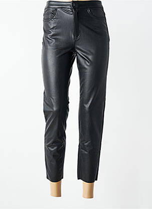 Pantalon 7/8 închidere cu fermoar sub clapetă cu nasturi negru VERO MODA femeie