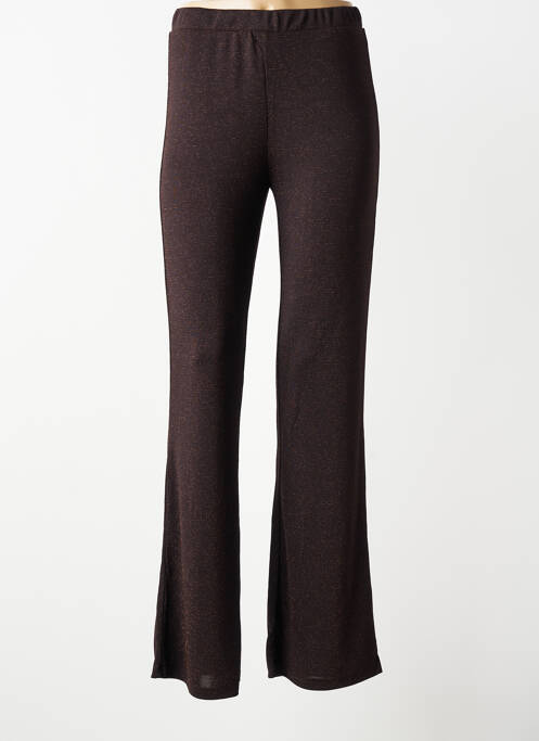 Pantalon evazat talie elastică maro VERO MODA femme