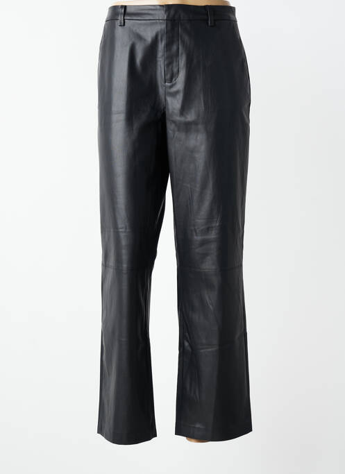 Pantalon drept închidere cu fermoar sub clapetă cu cârlig negru VERO MODA femme