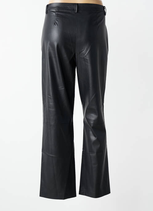 Pantalon drept închidere cu fermoar sub clapetă cu cârlig negru VERO MODA femme