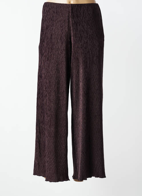 Pantalon drept talie elastică maro AWARE femme
