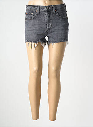 Șort țesătură denim talie înaltă negru LEVI'S femeie