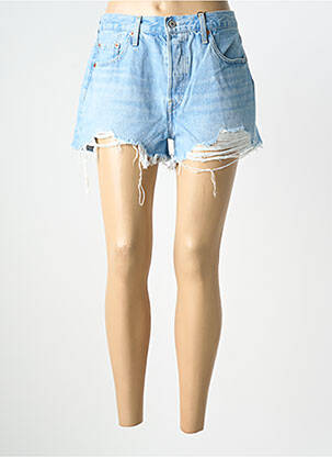 Șort țesătură denim talie înaltă albastru LEVI'S femeie