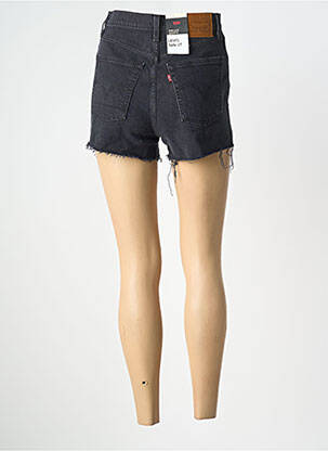 Șort țesătură denim talie înaltă negru LEVI'S femeie