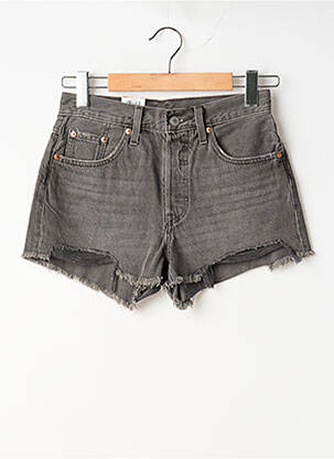 Șort țesătură denim talie înaltă gri LEVI'S femeie