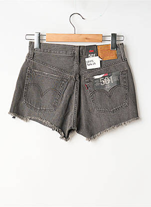 Șort țesătură denim talie înaltă gri LEVI'S femeie