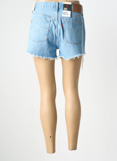 Șort țesătură denim talie înaltă albastru LEVIS femme