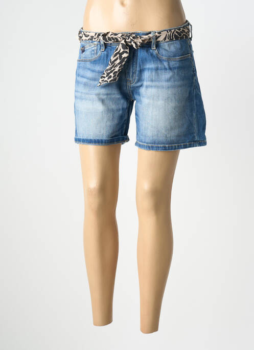 Șort țesătură denim mărime normală albastru LE TEMPS DES CERISES femme