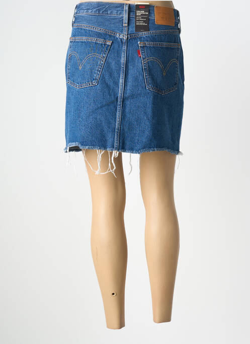 Fustă scurtă buzunare albastru LEVIS femme