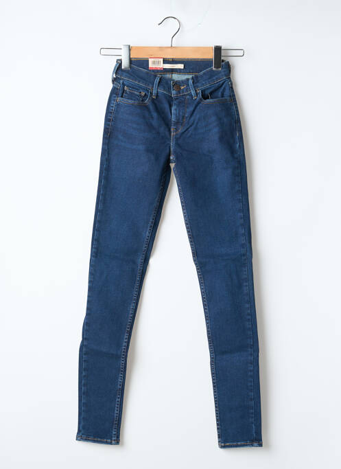 Blugi skinny elasticitate talie joasă albastru LEVIS femme