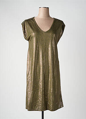 Rochie scurtă mâneci scurte mâneci scurte verde PIECES femme