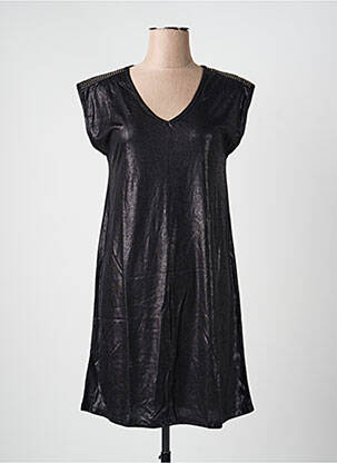 Rochie scurtă mâneci scurte mâneci scurte negru PIECES femme