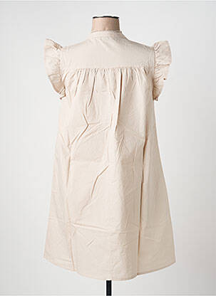 Rochie scurtă mâneci scurte mâneci scurte bej ONLY femeie