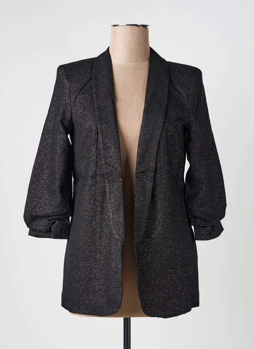 Sacou guler șal negru PIECES femme
