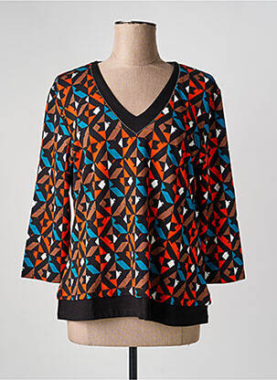 Tricou mâneci 3/4 mâneci 3/4 negru CHRISTINE LAURE femeie