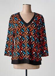 Tricou mâneci 3/4 mâneci 3/4 negru CHRISTINE LAURE femme