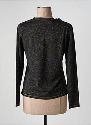 Top elasticitate mâneci lungi negru CHRISTINE LAURE femeie