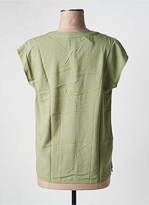 Bluză țesătură poplin mâneci scurte verde BETTY BARCLAY femeie