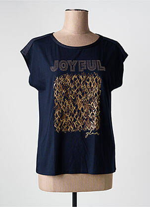 Tricou serigrafie mâneci scurte albastru BETTY BARCLAY femeie