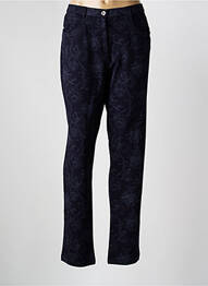 Pantalon slim elasticitate mărime normală albastru CHRISTINE LAURE femme