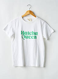 Tricou imprimeu fantezie mâneci scurte alb EASY CLOTHES femme