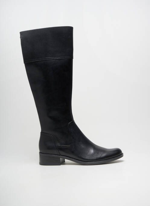 Cizme țesătură satinată toc de 4 la 6 cm negru CAPRICE femme