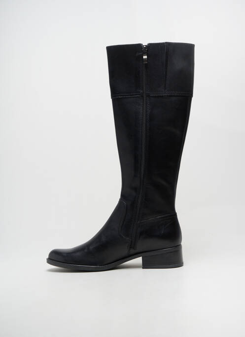 Cizme țesătură satinată toc de 4 la 6 cm negru CAPRICE femme