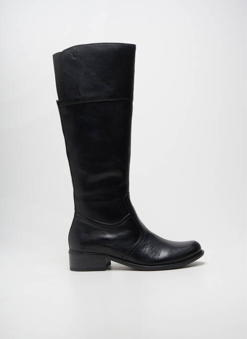Cizme țesătură satinată toc de 4 la 6 cm negru CAPRICE femme