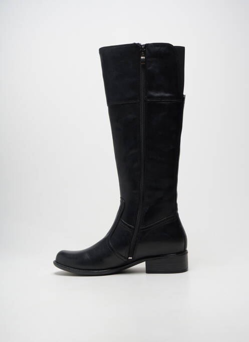 Cizme țesătură satinată toc de 4 la 6 cm negru CAPRICE femme